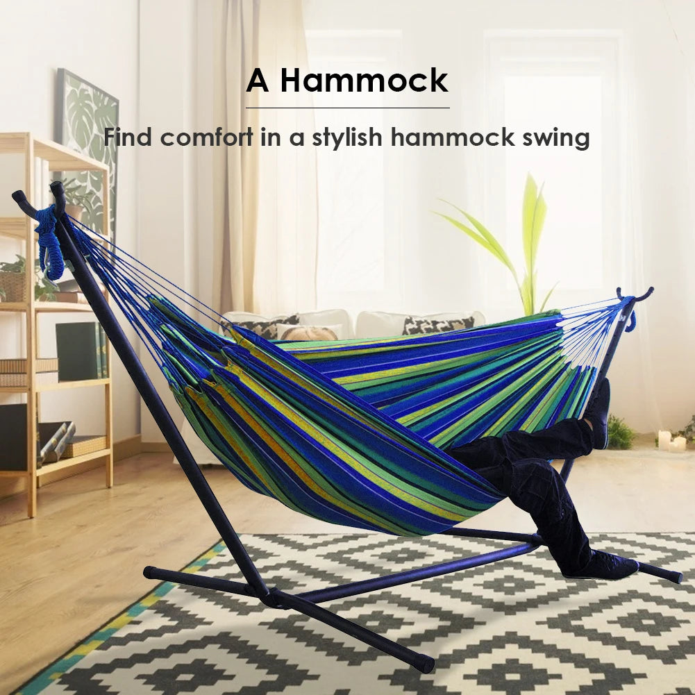 CocoonEase™ Portable Canvas Hammock Stand